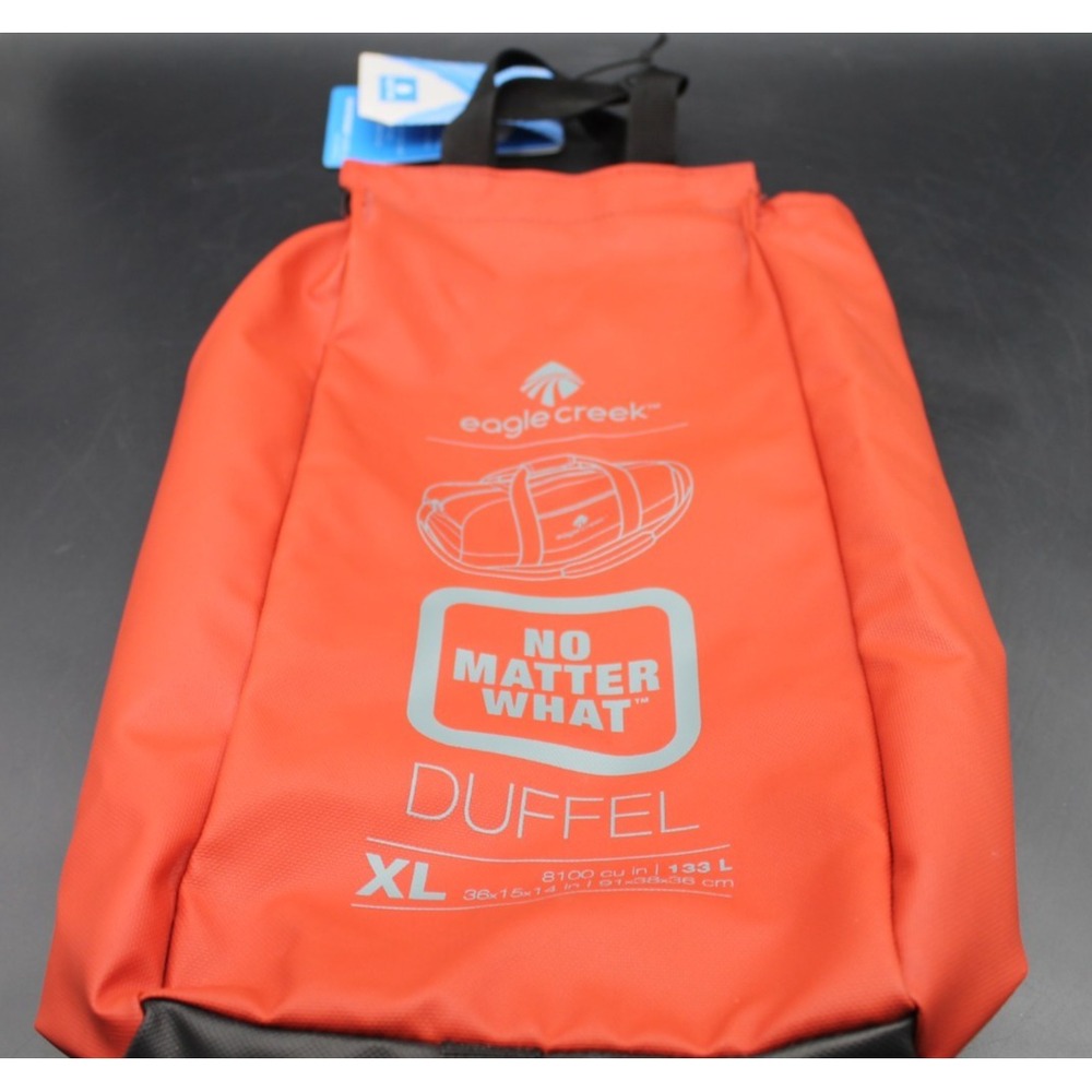 Eagle Creek No Matter What Duffel XL Accessory Bag Organizer Orange NWT